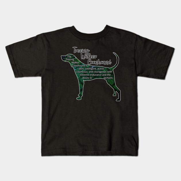 Treeing Walker Coonhound Kids T-Shirt by ApolloOfTheStars